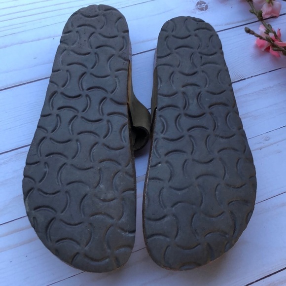 Cristina Francini Thong Leather Sandals Size 8 - Picture 6 of 7